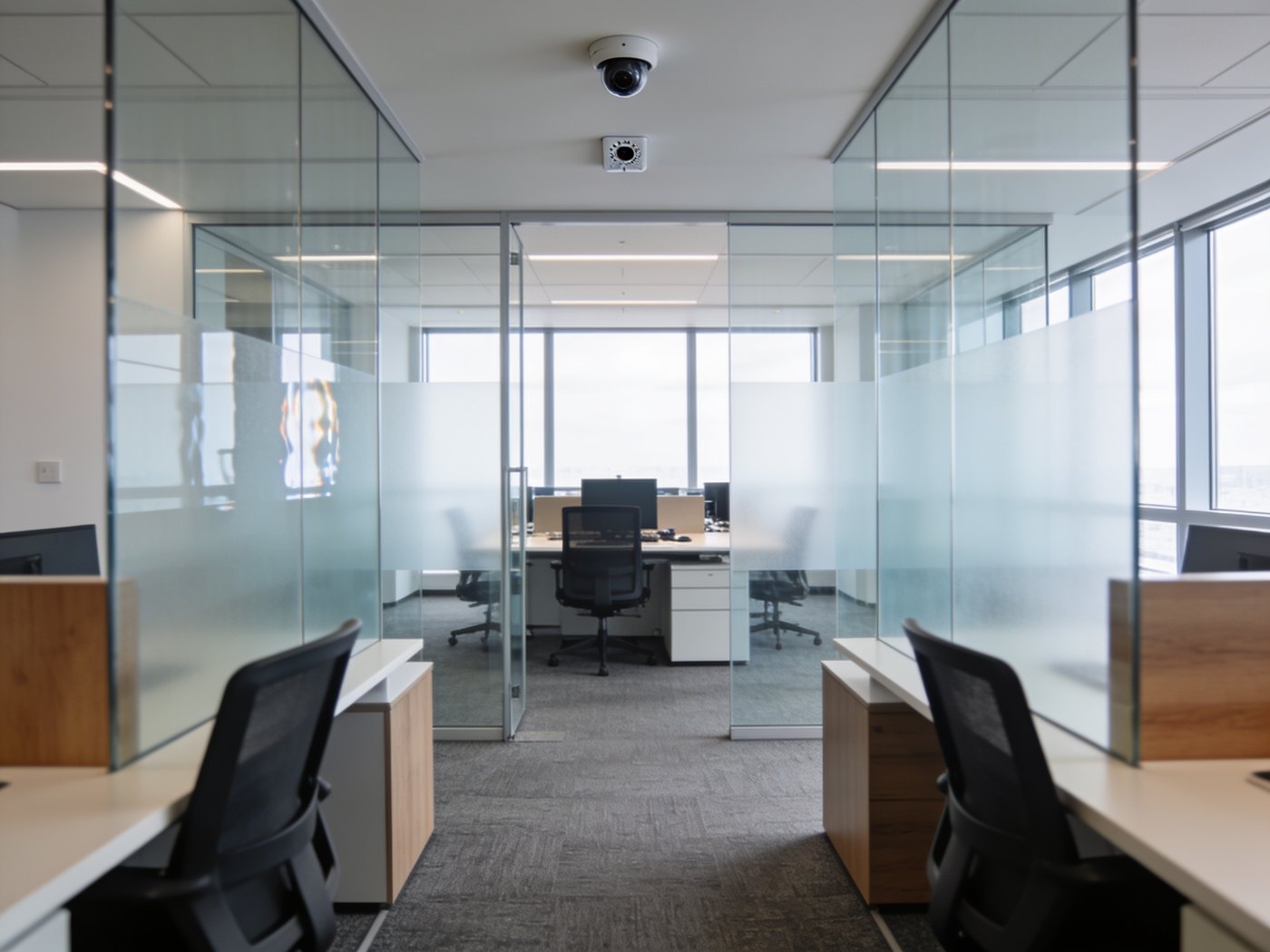Oficinas corporativas con red y CCTV